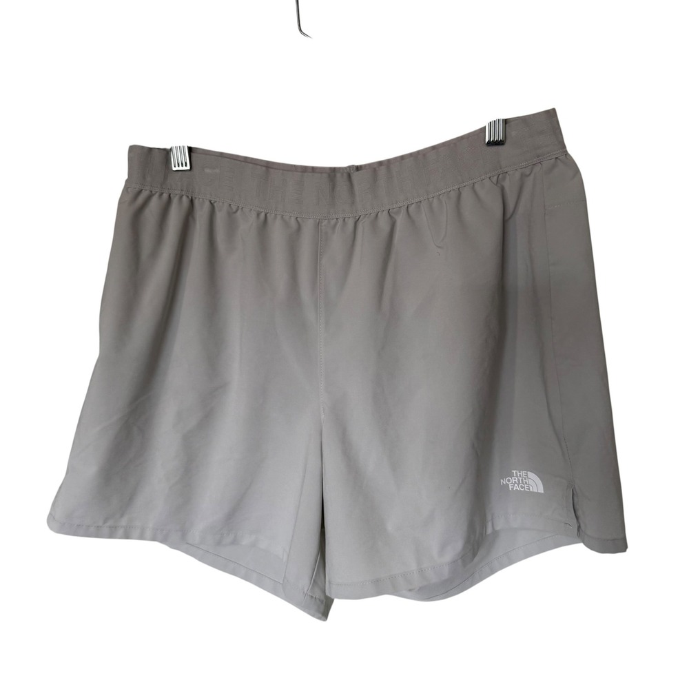The North Face Athletic Shorts Women Large Grey Good Built-in Liner Running